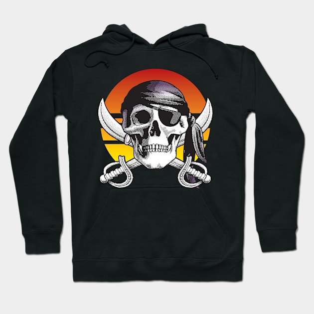 Pirate Shirt - Jolly Roger Hoodie by ShirtPro